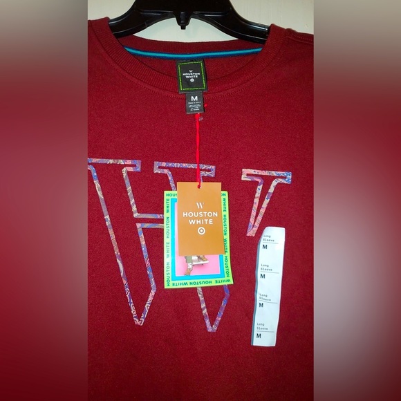 NWT Houston White Adult Logo Crewneck Pullover Sweatshirt - Picture 4 of 4